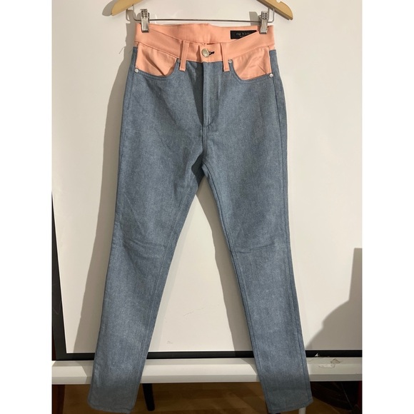 Rag and bone Stylish Blue and Pink Women's Jeans - Picture 1 of 4